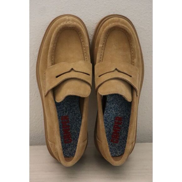 Camper K201633 Men's Sz 39 US 6.5 Brown Nubuck Junction Moccasin Loafers - Picture 2 of 15